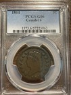 1814-p Crosslet 4 Four Classic Head Large Cent 1c Pcgs Good 06 G06 G 6