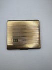 Vintage Colibri Gold-tone Hard Cigarette Case Engraved Rgm Made In England