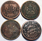 India Princely State Gwalior Madhav Rao  Jivaji Rao Shinde- 4 Different  Coins