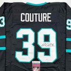 Autographed signed Logan Couture San Jose Black Hockey Jersey Jsa Coa