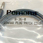 Pomona Banana Plug Patch Cord  36   Black    B-36-0      u 