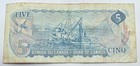 1972 Canada  5 Bill-five Dollar Note- Canadian Foreign Paper Currency-ships Free