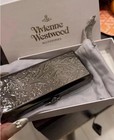 Vivienne Westwood Orb Cigarette Case Silver Metal Slim Orb Silver New