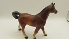 Vintage Porcelain Brown Black Horse Figurine  58569 Japan 5 75  Tall   Wide