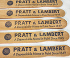 Lot Of 5 Pratt   Lambert 14  Paint Sticks Peoria Pekin Il 2-sided Model Wallpape
