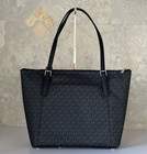 Michael Kors Ciara Large East West Top Zip Shoulder Tote Bag Mk Black