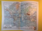 1905 Europe Mercator Map Vintage Sea Travel Climate Original 11 5 X 9 5  C21-5