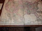 Large 41  X53  Colton s Sectional Wall Map Of The United States Of America 1881