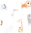 Trend Lab Fitted Crib Sheet Crayons Jungle Deluxe Flannel 100  Cotton 