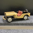 Vintage Bandai Tin Willys Jeep Toy Japan Friction Drive Patina Project Restore
