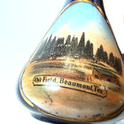 Beaumont Oil Field Tx Texas Antique Souvenir China Cobalt Trinket Vase