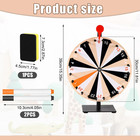 12 Inch Spinning Prize Wheel  24 Slots Tabletop Prize Wheel Spinner With Stan   