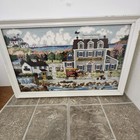 Handmade Nantucket Breeze Needlepoint Framed Charles Wysoki s Coastal Scene 1989