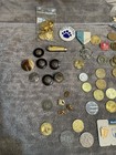 Junk Drawer Lot Miscellaneous Coins Mismatched Jewelry Buttons Lot