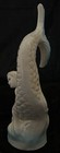 Vintage Mermaid Figurine Lustreware Beach Nautical Decor Made Brazil Blue Tail