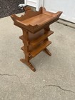 Tell City Chair Company Solid Hard Rock Maple Andover Unique 3 Tier  Side Table
