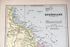 11  Antique Map Queensland New South Wales Great Barrier Reef Australia