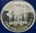 1977 Jamaica Proof  10  925 Silver Coin  Coa Packaging  1 27 Asw