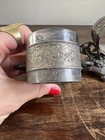 Antique Pair Of Derby Silver Co  Napkin Holders Engraved Mother Father Stamped 