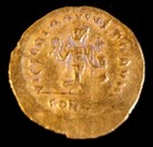Ancient Byzantine Gold Coin Tremissis    Justinian I 527-565 A d  Rare 