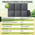400w Portable Folding Solar Panel Charger Power Station Ip65 For Home Rv Camping