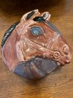 Horse Trinket Box   Porcelain   5   x2      Vgc  