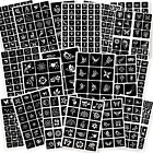 Churlchurl 575pcs Temporary Tattoo Stencils 20 Sheets Henna Tattoo Stencil Ki   