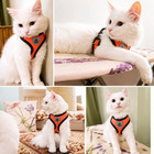 Cat Dog Harness Vest Adjustable Mesh Leash Small Medium Large Pets
