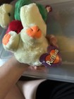 Vtg Puffkins Dinosaurs Dino Plush Lot Of 4 White  Red   Green  Nwt Os