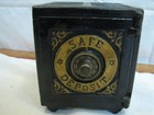 Rare Antique Henry Hart Cast Iron Toy Safe Deposit Still Dime Bank Toy 1885 Pat