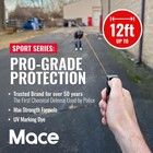 Mace Sport Model Pepper Spray 18g Black Long Range Self Defense Safety Tool