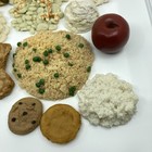 Fake Food Replica Lot 18 Pieces Hyper Realistic Nutritional Display Props Nasco