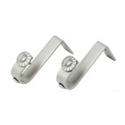 Satin Nickel Metal Single 3 In  Projection Curtain Rod Bracket  set Of 2 