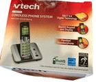 Vtech Digital Handset Cordless Phone System  Cs6519-16  W  Adapter Retro Red