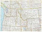     1960-4 April Vintage  Map Nw Northwestern Usa Us National Geographic - A1