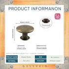 Vintage Brass Drawer Knobs - Antique Bronze Cabinet Pulls For Dressers And 