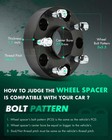 1 5in Wheel Spacers 5x5 5 For 1500 2012-2018 Hubcentric 77 8mm 14x1 5 2pcs
