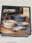 Vintage Pyrex 3 Piece Casserole Set Colonial Mist Iob Never Used