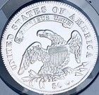 1834-p Gem Au    Amazing Monster  U s  Capped Bust Half Dollar  Wow 