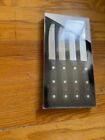 Wusthof Gourmet 4 Piece Steak Knife Set  Black  Brand New 