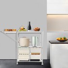 Storage Shelf  2-tier Organizer Shelf   Freestanding Space Saver Storage Shelf