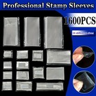 16-type Opp Stamp Sleeves - 100 bag  1600 Pcs  Storage  Display  All Stamp Sizes
