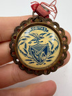 Socialist Workers Unity Badge Arm Hammer Ship Crest Kraus Usa Medallion