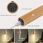 4pcs Rechargeable Motion Sensor Led Night Light Magnetic Wall Lamp Usb Stick-on