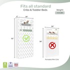 Dream On Me 2-in-1 Breathable Crib   Toddler Mattress  132 Coil Innerspring  Whi