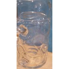 Beer Tankard Goblet Glass Oktoberfest 1 Liter Dimpled Mug Very Nice See Pictures