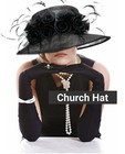Sinamay Fascinator Women s Church Hat Kentucky Derby Tea Party Hats With Flower 