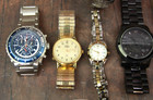 Lot Of 17 Swiss Army Dufonte Nautica Timex  Michael Kors Watches Part   Repair