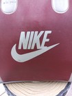 Nike Bowling Ball Bag Maroon Red Silver Leather 80s 90s Vintage