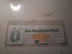     sling s    vintage 1879  248 Boston Massachusetts First Ward National Bank Check